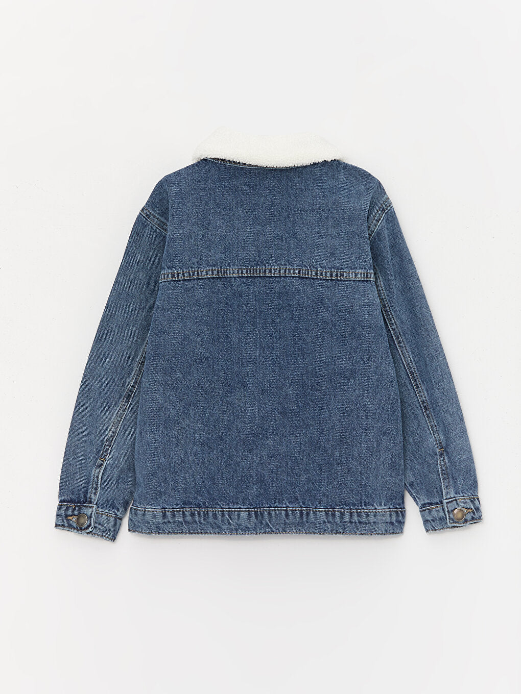 Shirt Collar Girl's Jean Jacket