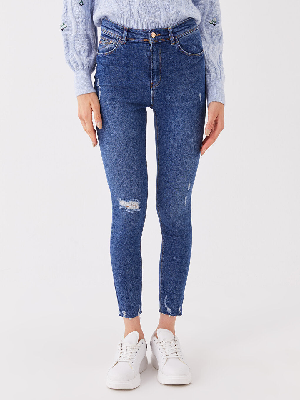 High Waist Super Skinny Fit Women's Jean Pants