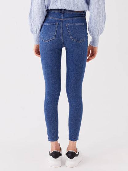 High Waist Super Skinny Fit Women's Jean Pants