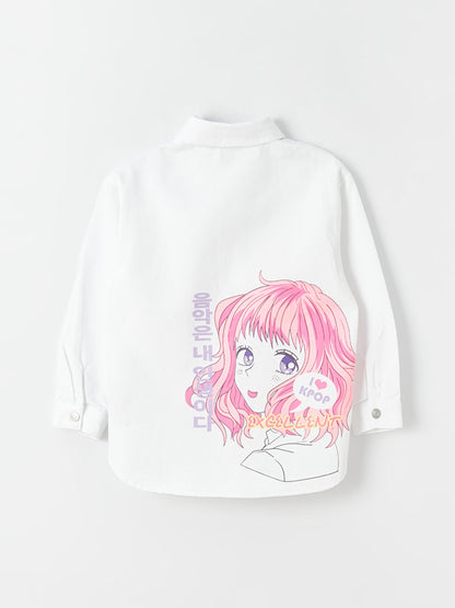 K-Pop Printed Long Sleeve Girls' Shirt