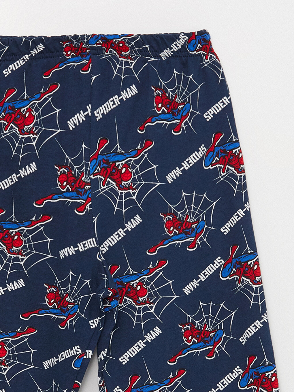 Crew Neck Spiderman Printed Long Sleeve Boys' Pajama Set