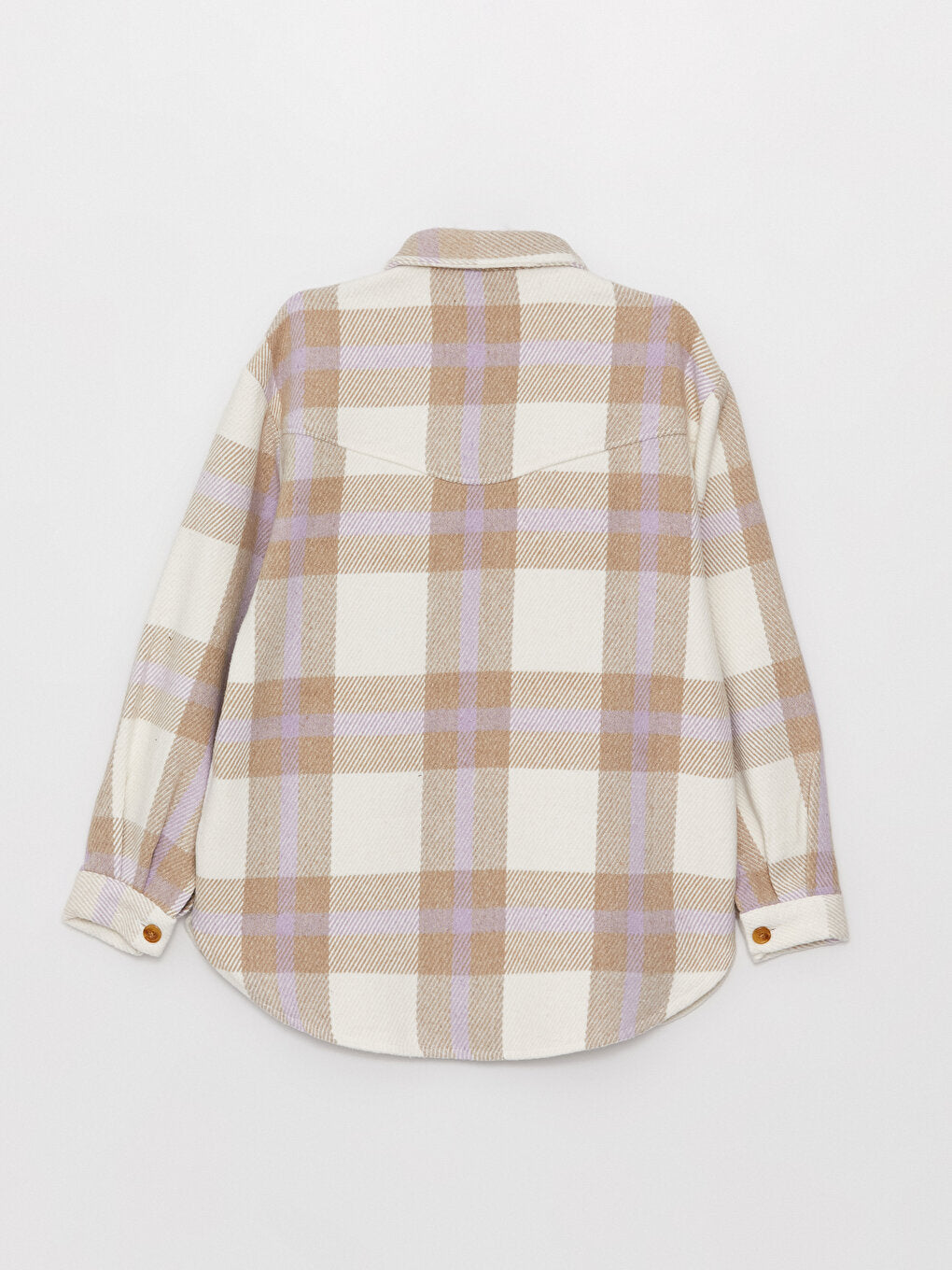 Plaid Long Sleeve Girl's Shirt Jacket