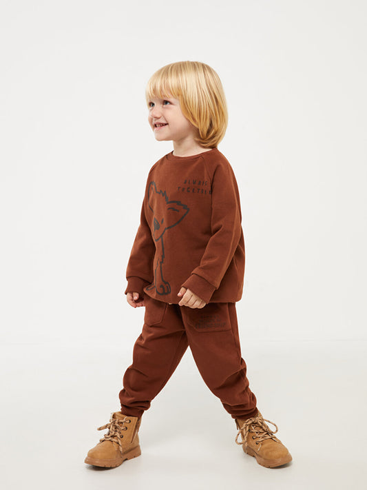 Comfortable Fit Baby Boy Tracksuit Bottom with Elastic Waist