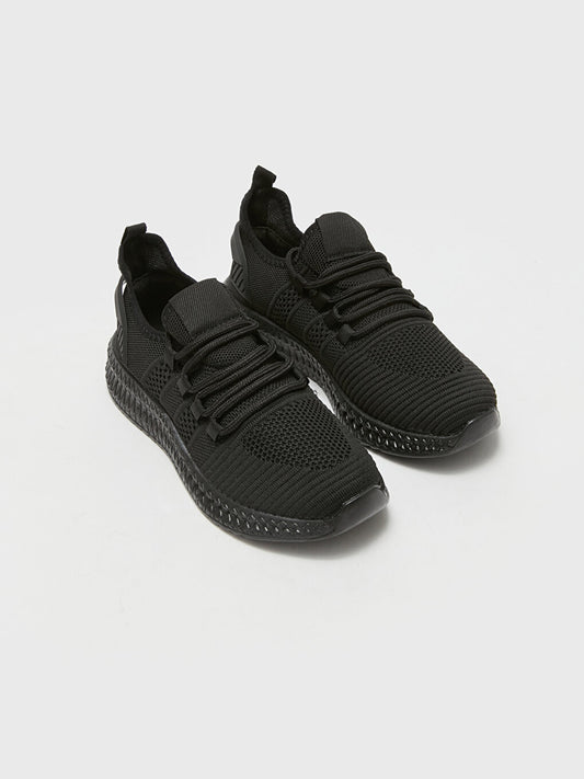 Lace-up Women's Sneakers with Mesh Detail