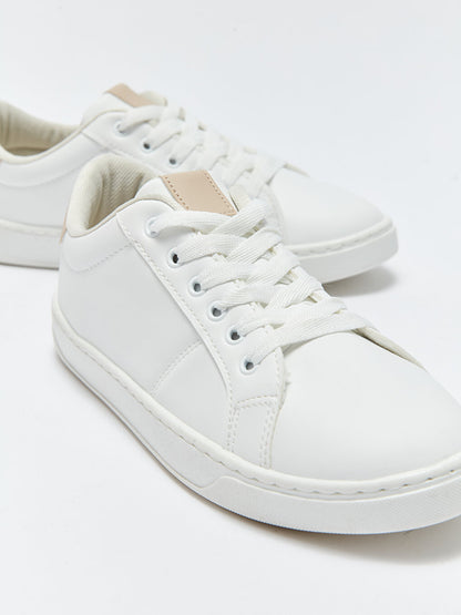 Leather Look Women's Sneakers