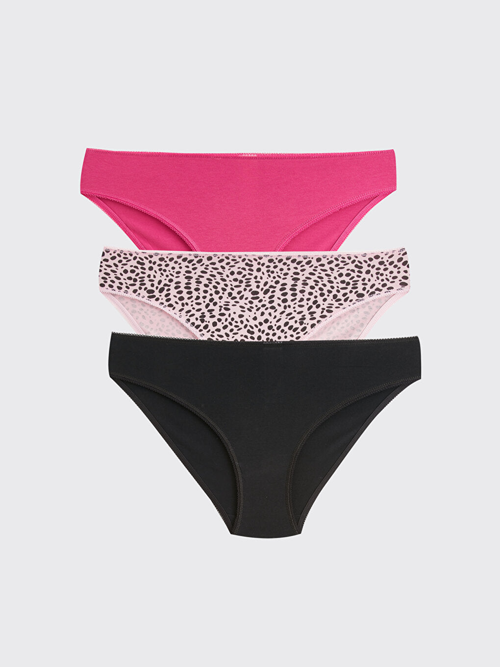 Patterned Bikini Panties 3 Pack