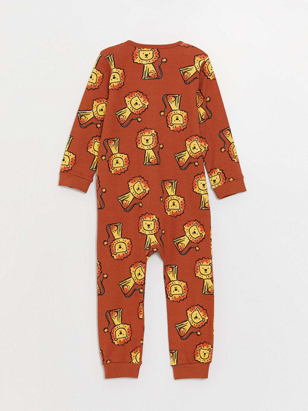 Crew Neck Long Sleeve Printed Baby Boy Jumpsuit 2-pack