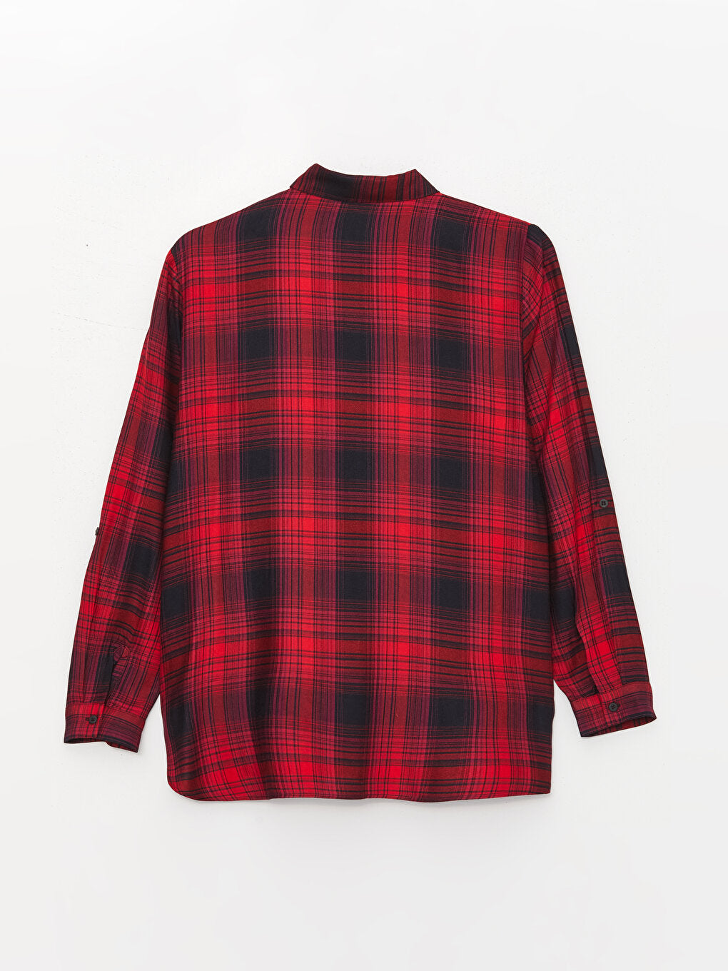 Plaid Long Sleeve Women's Shirt Tunic