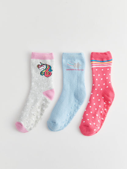 Patterned Girl's Socks 3-pack