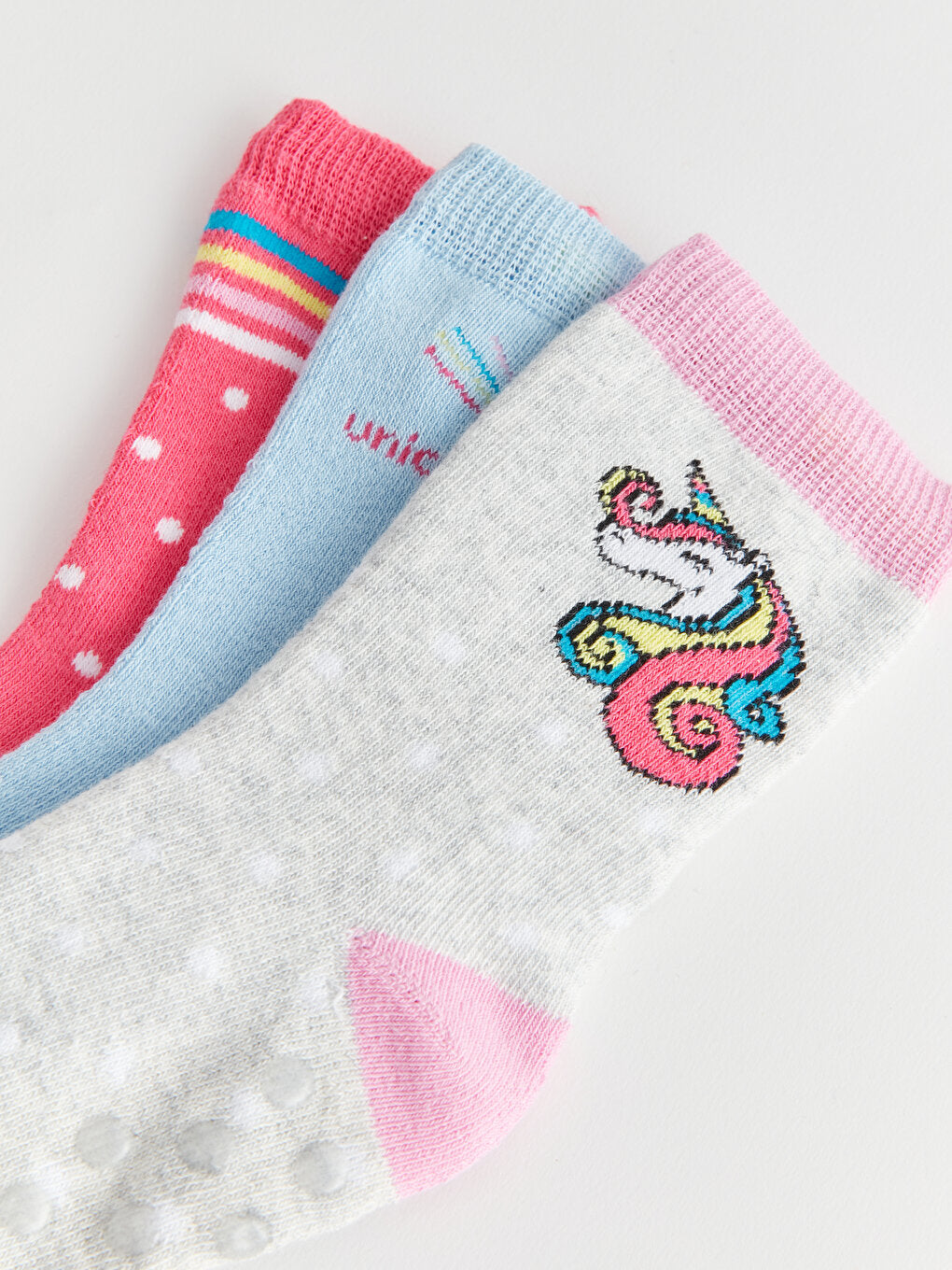 Patterned Girl's Socks 3-pack