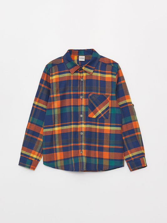 Plaid Long Sleeve Boys' Shirt