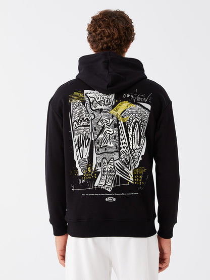 Long Sleeve Printed Men's Hoodie