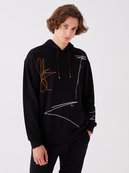 Long Sleeve Printed Men's Hoodie