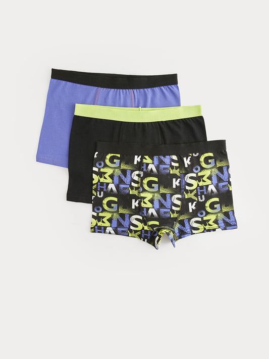 Printed Boy's Boxer 3-Piece