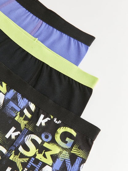 Printed Boy's Boxer 3-Piece