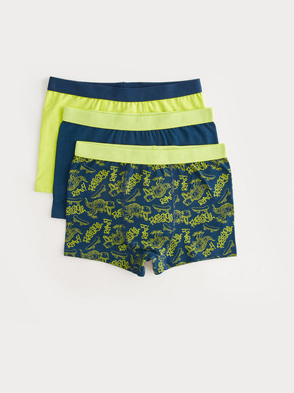 Printed Boy's Boxer 3-Piece