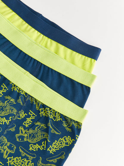 Printed Boy's Boxer 3-Piece