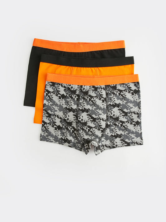 Printed Cotton Boys' Boxer 3-Piece