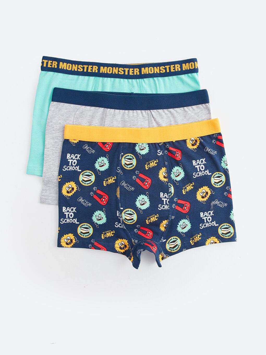 Printed Cotton Boys' Boxer 3-Piece