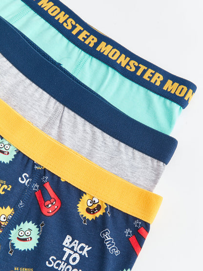 Printed Cotton Boys' Boxer 3-Piece