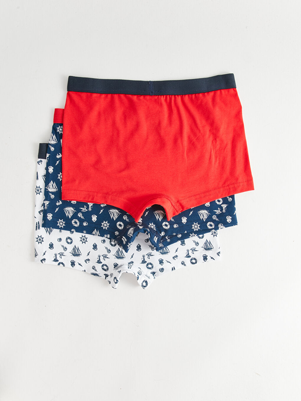 Printed Cotton Boys' Boxer 3-Piece