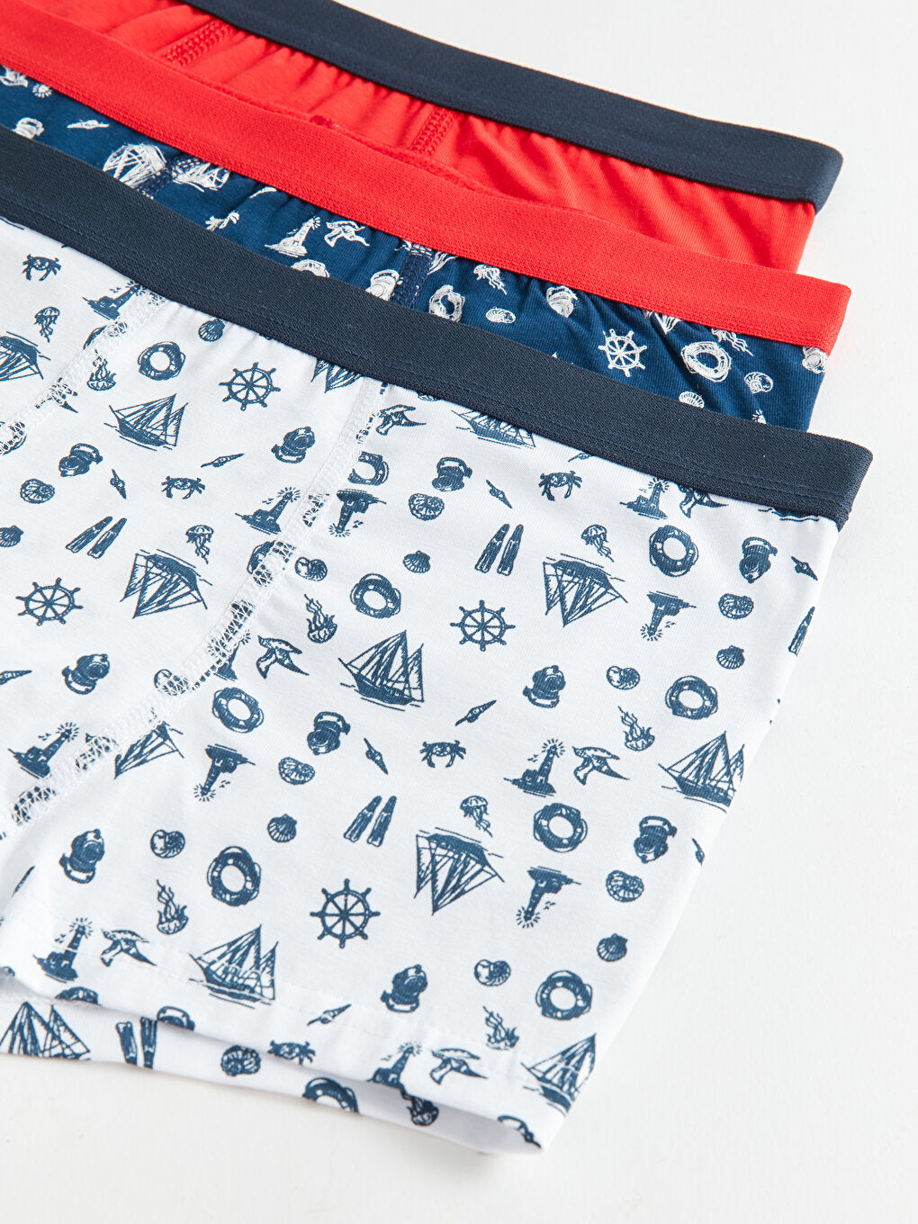 Printed Cotton Boys' Boxer 3-Piece