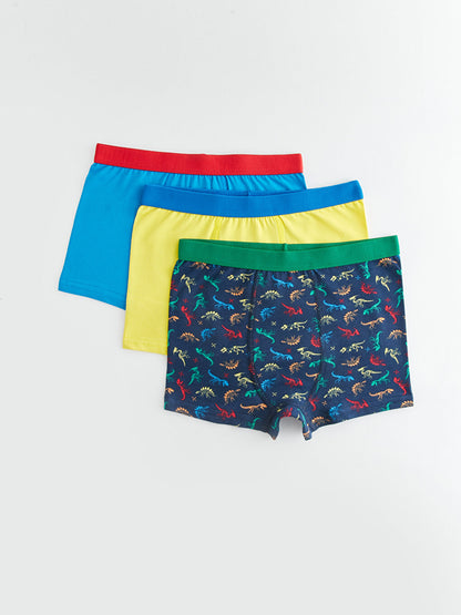 Printed Cotton Boys' Boxer 3-Piece