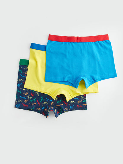 Printed Cotton Boys' Boxer 3-Piece