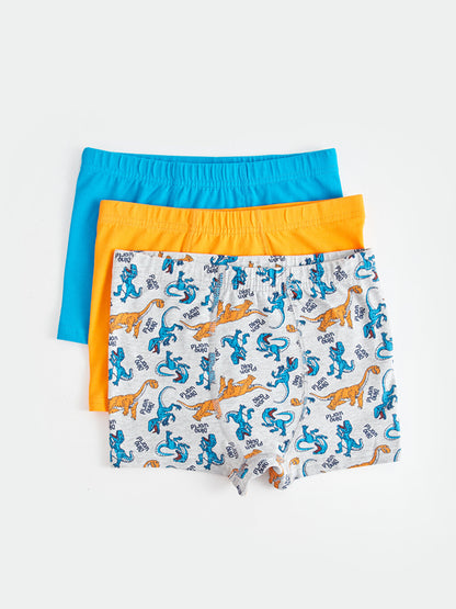 Printed Cotton Boys' Boxer 3-Piece