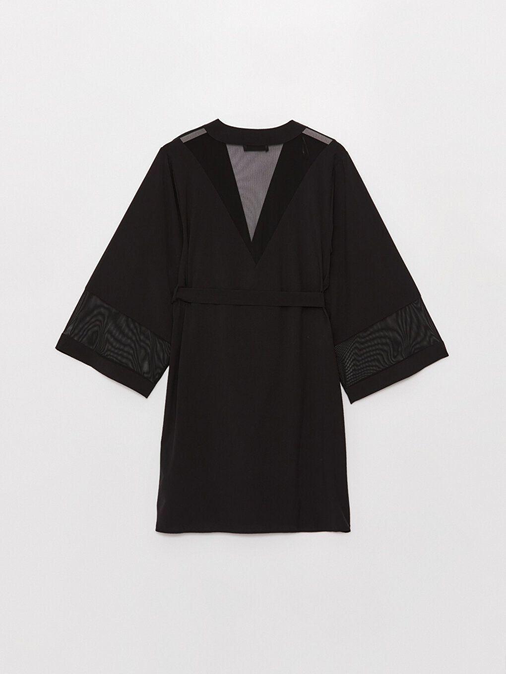 Shawl Collar Plain Satin Women's Dressing Gown