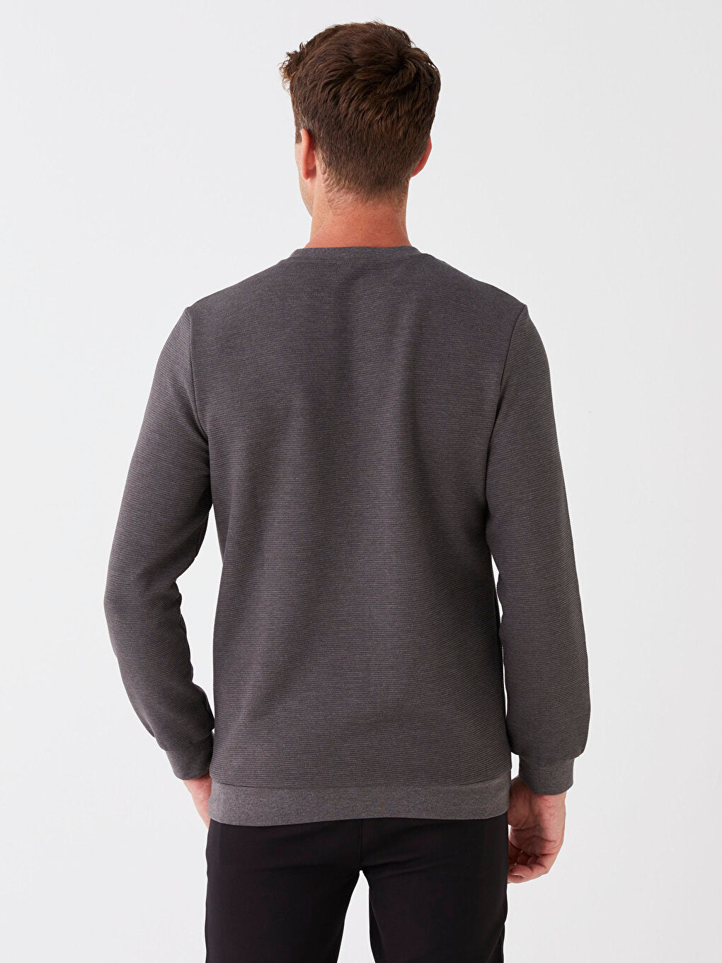 Crew Neck Long Sleeve Men's Sweatshirt