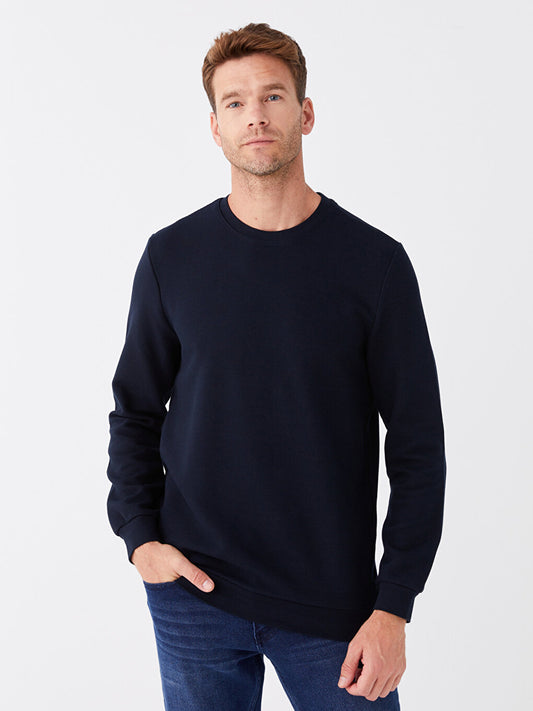 Crew Neck Long Sleeve Men's Sweatshirt