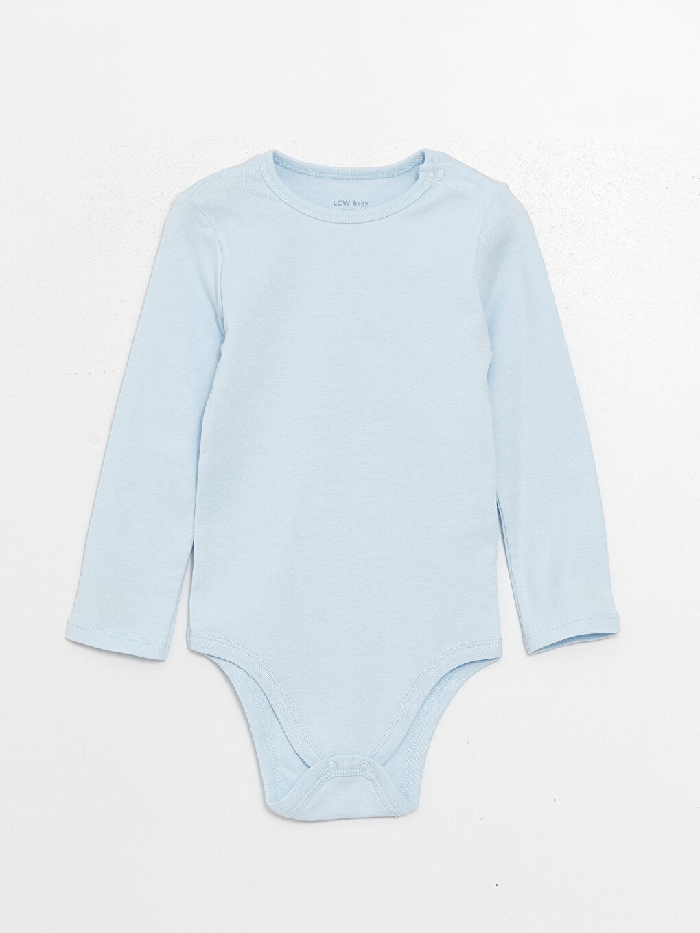 Crew Neck Long Sleeve Unisex Baby Snap-On Bodysuit 2-pack