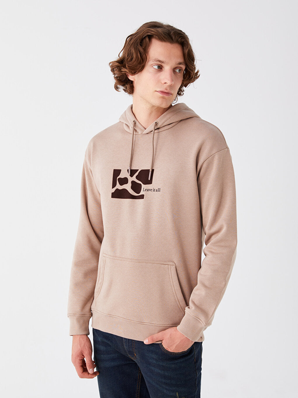 Long Sleeve Printed Men's Hoodie