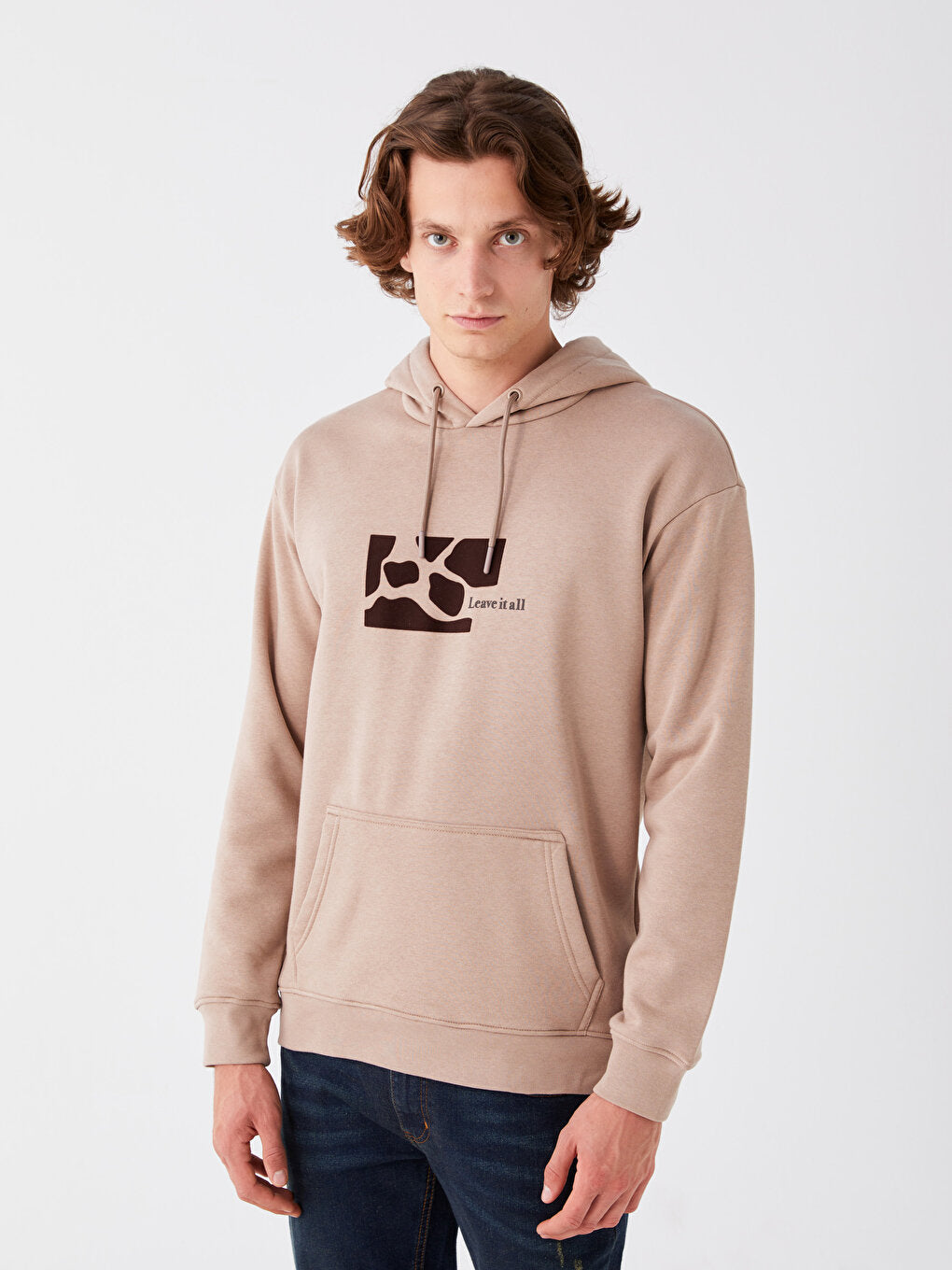 Long Sleeve Printed Men's Hoodie