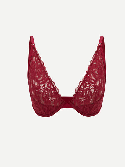 Underwire Unpadded Lace T-Shirt Bra