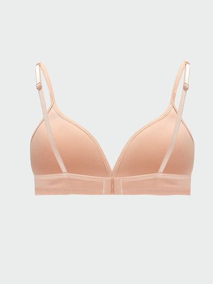 Non-wireless Padding Plain First Bra