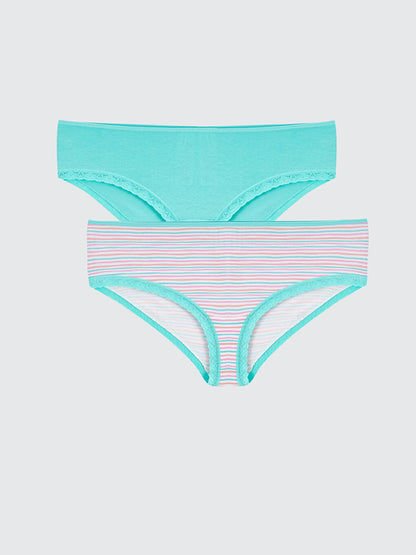 Striped Hipster Panties 2 Pack