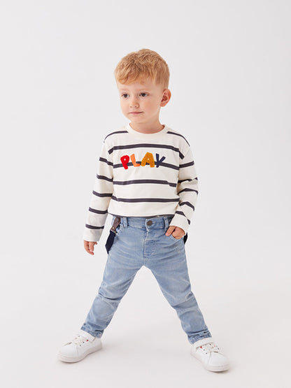 Basic Baby Boy Jeans and Trouser Suspenders, 2-pack