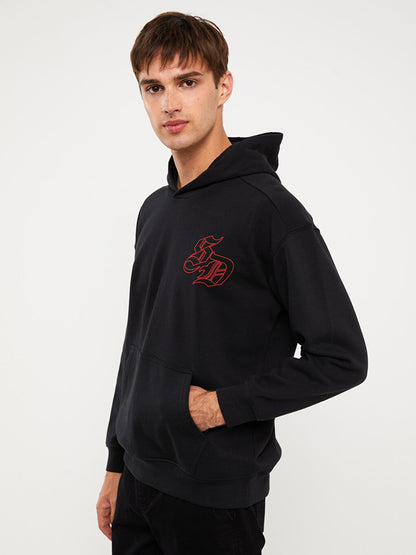 Long Sleeve Printed Men's Hoodie