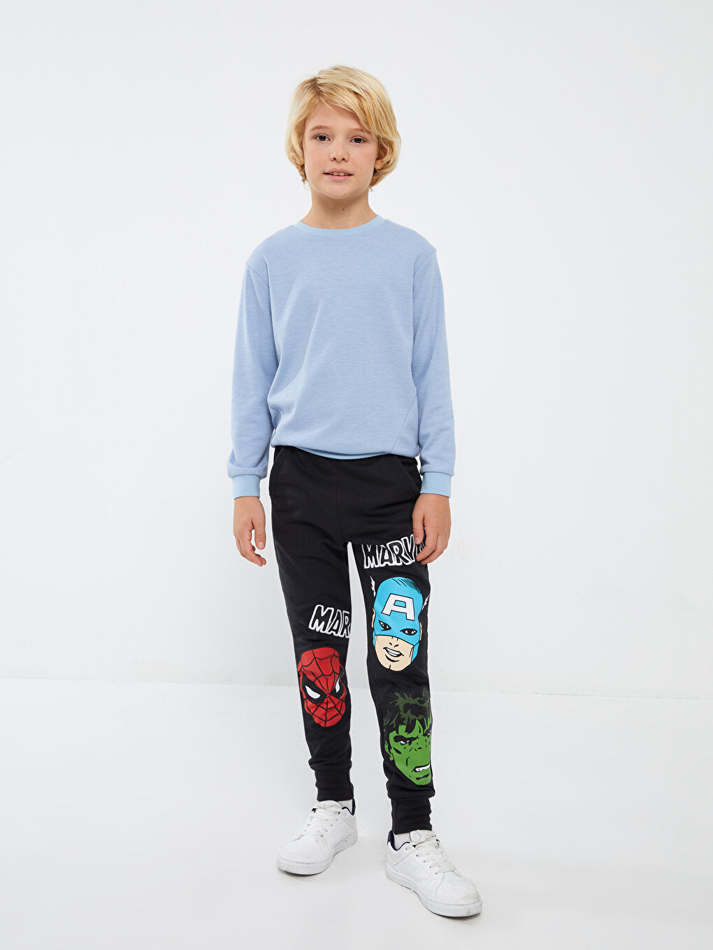 Marvel Printed Boy's Jogger Sweatpants with Elastic Waist