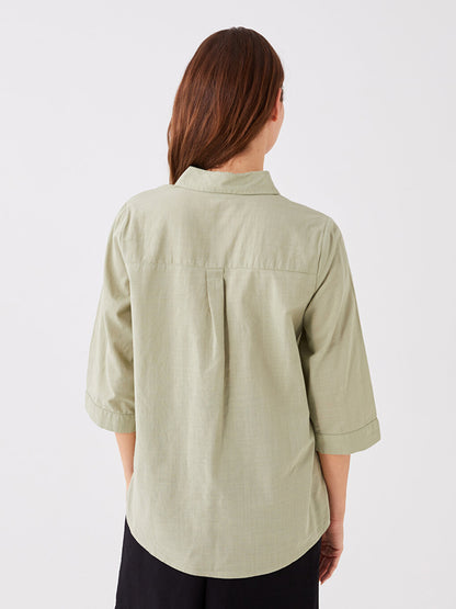 Plain Long Sleeve Women's Shirt