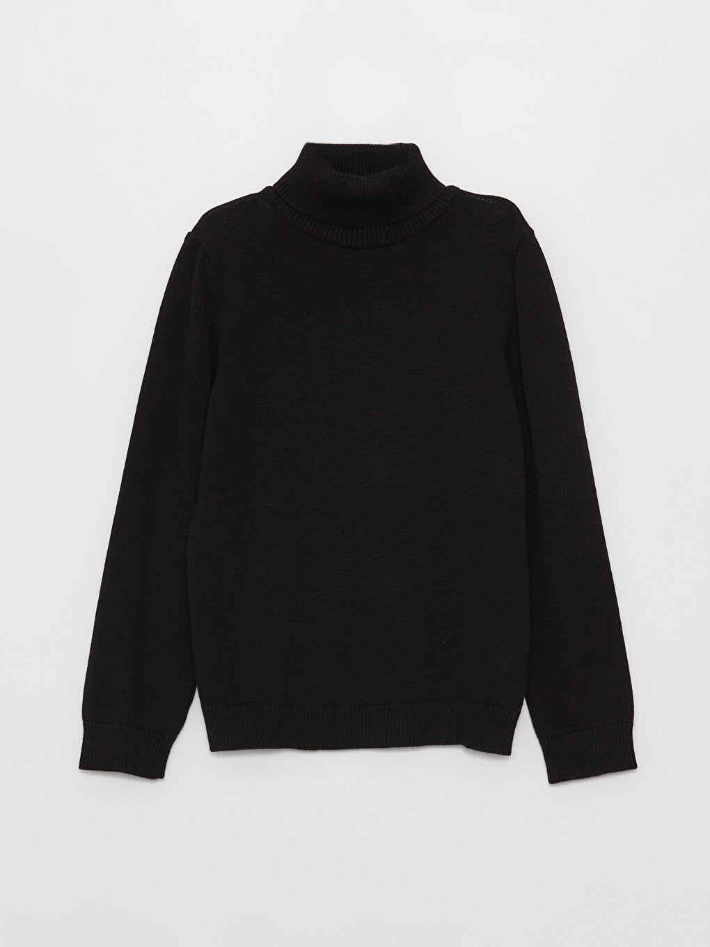 Turtleneck Long Sleeve Boy's Knitwear Sweater