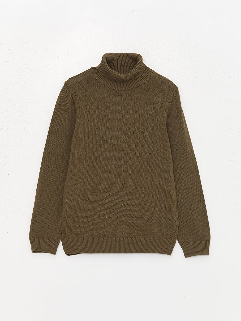 Turtleneck Basic Long Sleeve Boy's Knitwear Sweater