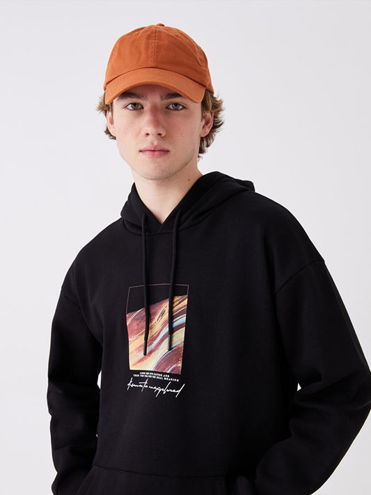 Long Sleeve Printed Men's Hoodie