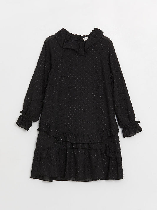 Baby Collar Long Sleeve Girl's Dress