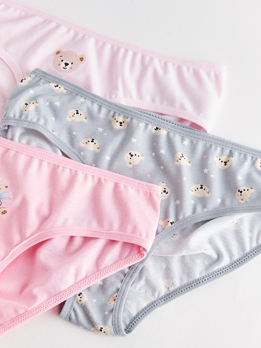 Printed Cotton Girl's Panties 3-Piece