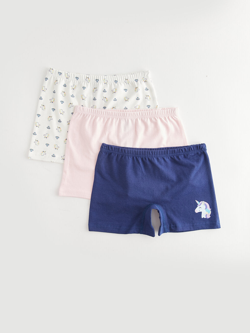 Printed Cotton Girl's Boxer Set of 3