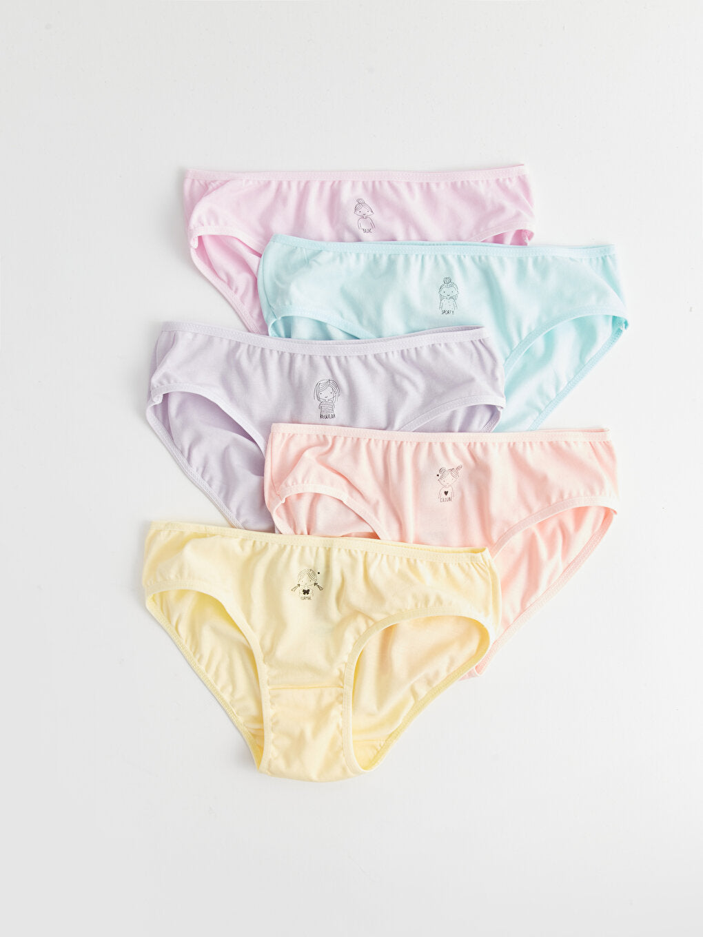 Printed Cotton Girl's Panties 5-pack