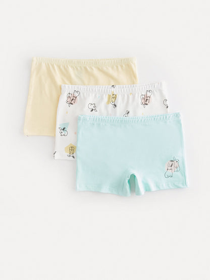 Printed Girls' Boxer 3-Piece